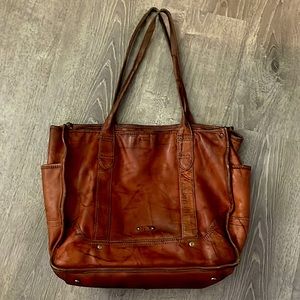 Vintage leather Frye bag